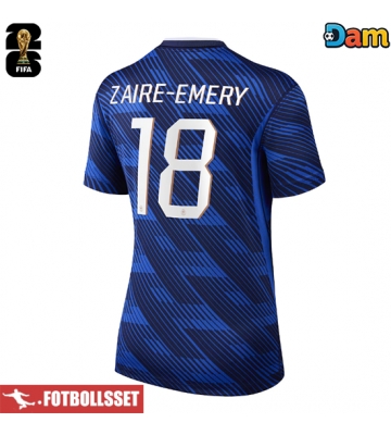Frankrike Warren Zaire-Emery #18 Hemmatröja Dam VM 2026 Kortärmad
